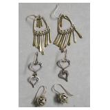STERLING SILVER UNIQUE EAR RINGS