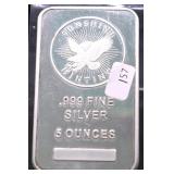 5 OZ .999 SILVER BAR