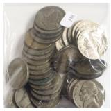 40  SILVER WAR NICKELS