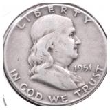 1915 FRANKLIN  HALF DOLLAR VG