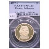 2007 S PCGS PF69DC PRESIDENT DOLLAR