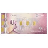 CASH GOLD .6 GRAM .999 GOLD GEM BU
