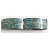 SILVER AND TURQUOISE BRACELET
