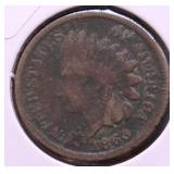 1863 INDIAN HEAD CENT VG