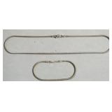STERLING SILVER ROUND TUBE NECKLACE