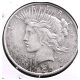 1922 D PEACE DOLLAR VF