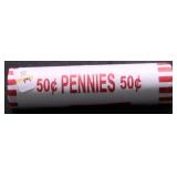 1925 D GEM RED ROLL OF LINCOLN CENTS