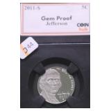 2011 S GEM PROOF JEFFERSON NICKLE