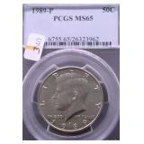 1989 PCGS MS65 KENNEDY HALF DOLLAR