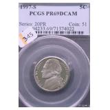1997 S PCGS PF69DC JEFFERSON NICKEL