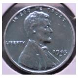 1943 D CHOICE BU STEEL CENT