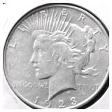 1923 D PEACE DOLLAR XF