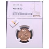 1973 S NGC MS64 RED LINCOLN CENT