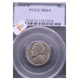 1960 D PCGS MS64 JEFFERSON NICKEL