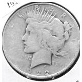 1922 D PEACE DOLLAR G
