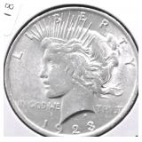 1923 PEACE DOLLAR AU