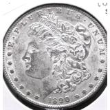 1890 S MORGAN DOLLAR AU
