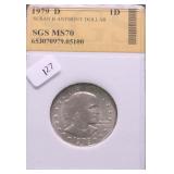 1979 D GEM BU SBA DOLLAR