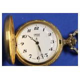 ALFEX  LTD M/D CYCLE QUARTZ POCKET WATCH