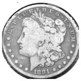 1881 S MORGAN DOLLAR G
