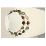 UNIQUE MULTI COLOR GEMSTONE NECKLACE