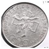 MEXICO SILVER 25 PESOS CH BU