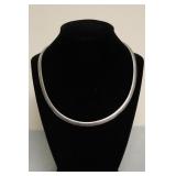 STERLING SILVER CHOKER NECKLACE