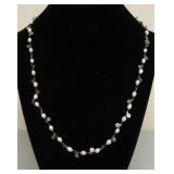 STERLING SILVER PEARL NECKLACE
