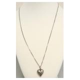STERLING SILVER HEART NECKLACE
