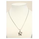 STERLING SILVER STAR FISH NECKLACE