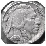 1938 D CHOICE BU BUFFALO NICKEL