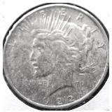 1922 D PEACE DOLLAR VF