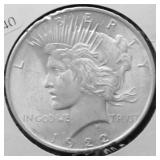1922 CHOICE BU PEACE DOLLAR