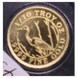 1/10 OZ .9999 GOLD ROUND