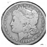 1890 O MORGAN DOLLAR VG