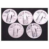 5 SILVER QUARTERS