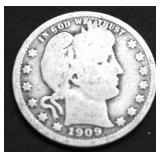 1909 BARBER QUARTER G