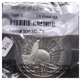 PROOF ELLIS ISLAND HALF DOLLAR