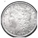 1887 CHOICE BU MORGAN DOLLAR