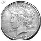 1923 S PEACE DOLLAR VF