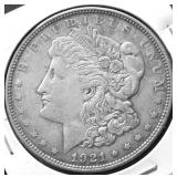 1921 D MORGAN DOLLAR XF