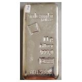 32.1 1 OZ (1 KILO) .999 VALCAMBI SILVER BAR