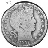 1902 S BARBER HALF DOLLAR G