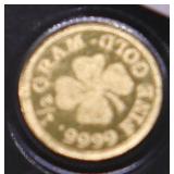 1/2 GRAM .999 GOLD ROUND