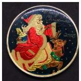 COLORIZED 1 OZ  SANTA .999 SILVER ROUND
