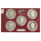 2010 SILVER PROOF QUARTER SET