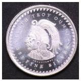 1/10 OZ .999 SILVER AZTEC ROUND