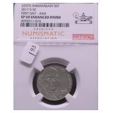 2017 S NGC SP 69 ENHANCHED FINISH JEFFERSON NICKEL