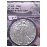 2023 ANACS MS70 SILVER EAGLE