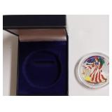 2002 COLORIZED SILVER EAGLE W BOX